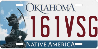 OK license plate 161VSG