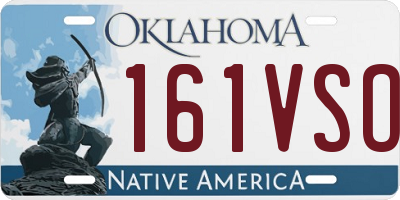 OK license plate 161VSO