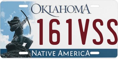 OK license plate 161VSS