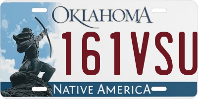 OK license plate 161VSU