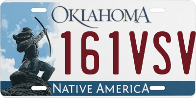 OK license plate 161VSV