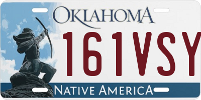 OK license plate 161VSY