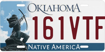 OK license plate 161VTF