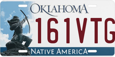 OK license plate 161VTG