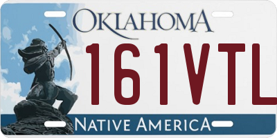 OK license plate 161VTL