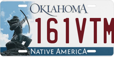 OK license plate 161VTM