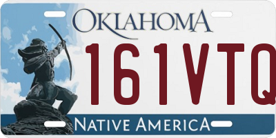 OK license plate 161VTQ