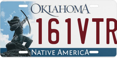 OK license plate 161VTR