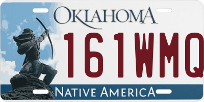 OK license plate 161WMQ