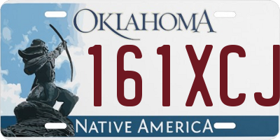 OK license plate 161XCJ