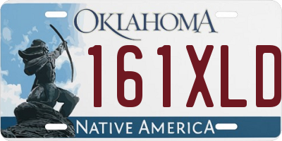 OK license plate 161XLD