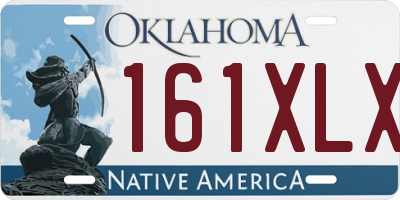 OK license plate 161XLX