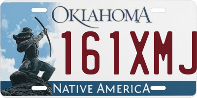 OK license plate 161XMJ