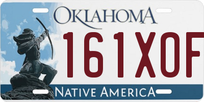 OK license plate 161XOF