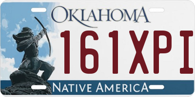 OK license plate 161XPI