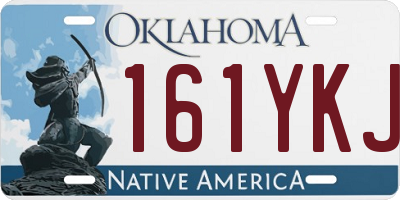 OK license plate 161YKJ