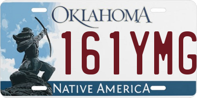 OK license plate 161YMG