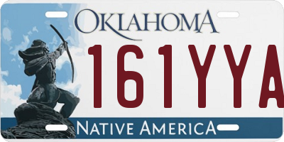 OK license plate 161YYA