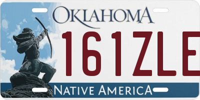 OK license plate 161ZLE