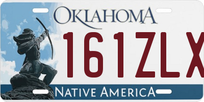 OK license plate 161ZLX