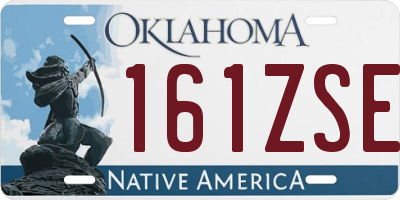OK license plate 161ZSE