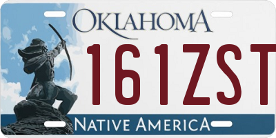 OK license plate 161ZST