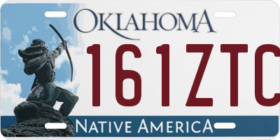 OK license plate 161ZTC