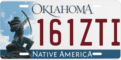 OK license plate 161ZTI