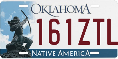 OK license plate 161ZTL