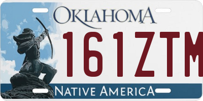 OK license plate 161ZTM