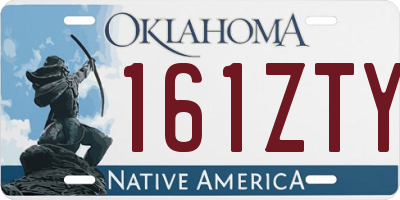 OK license plate 161ZTY