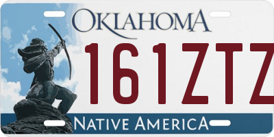 OK license plate 161ZTZ