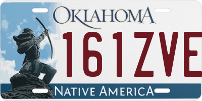 OK license plate 161ZVE