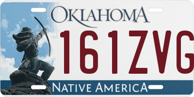 OK license plate 161ZVG