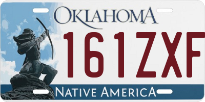 OK license plate 161ZXF