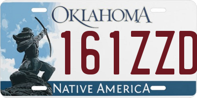 OK license plate 161ZZD