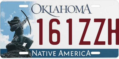 OK license plate 161ZZH