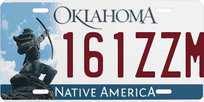 OK license plate 161ZZM