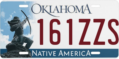 OK license plate 161ZZS