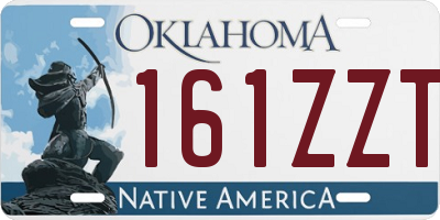 OK license plate 161ZZT