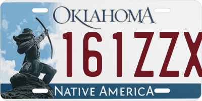 OK license plate 161ZZX