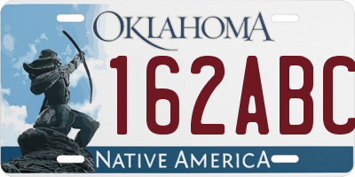 OK license plate 162ABC