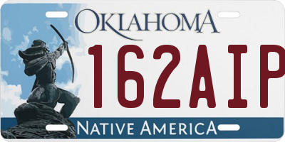 OK license plate 162AIP