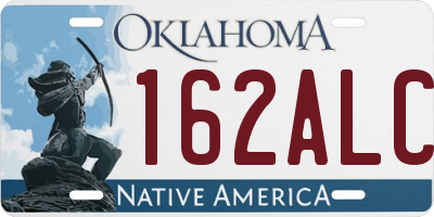OK license plate 162ALC