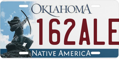 OK license plate 162ALE