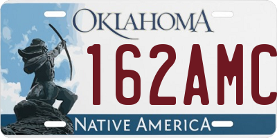 OK license plate 162AMC