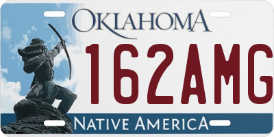 OK license plate 162AMG