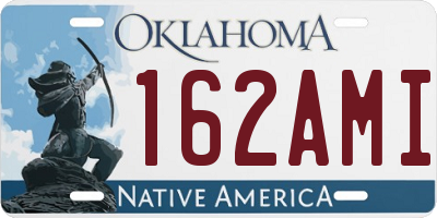 OK license plate 162AMI