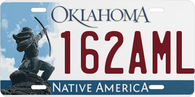 OK license plate 162AML