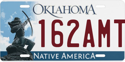 OK license plate 162AMT